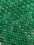 Strawberry Quartz Round Beads - 6/8/10 mm Size - Length 40 cm - Medium Green Color - Natural Strawberry Quartz Beads