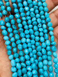 Sleeping Beauty Turquoise Nugget Beads - Size 5-6 MM - length 40 cm - Natural Turquoise Freeform Beads- AAAA Quality