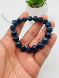 Blue Sapphire Bracelet 10 mm Size • Code # S11 • AAAA Quality • 7.5'' length • Natural Sapphire  • Sapphire Round Bracelet