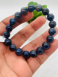 Blue Sapphire Bracelet 10 mm Size • Code # S12 • AAAA Quality • 7.5'' length • Natural Sapphire  • Sapphire Round Bracelet