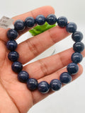 Blue Sapphire Bracelet 10.5 mm Size • Code # S15 • AAA+ Quality • 7.5'' length • Natural Sapphire  • Sapphire Round Bracelet