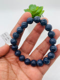 Blue Sapphire Bracelet 10.5 mm Size • Code # S17 • AAA+ Quality • 7.5'' length • Natural Sapphire  • Sapphire Round Bracelet