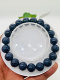 Blue Sapphire Bracelet 10.5 mm Size • Code # S17 • AAA+ Quality • 7.5'' length • Natural Sapphire  • Sapphire Round Bracelet