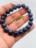 Blue Sapphire Bracelet 10 mm Size • Code # S21 • AAA+ Quality • 7."' length • Natural Sapphire  • Sapphire Round Bracelet