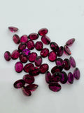 Rhodolite garnet 6X8MM Oval Faceted  ,Pack of 2 pcs - Rhodolite Garnet Cut Cabochon - Garnet Loose Stone -AAA Quality, Purple Garnet