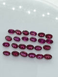 Rhodolite garnet 4X6MM Oval Faceted ,Pack of 5 pcs - Rhodolite Garnet Cut Cabochon - Garnet Loose Stone -AAA Quality, Purple Garnet