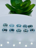 Aquamarine Oval faceted 4x6 mm Size - Pack of 2 Piece - AAAA Quality - Dark Blue Color - Natural Aquamarine Stone