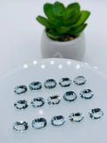 Aquamarine Oval faceted 6x8 mm Size  - Pack of 1 Piece - AAA Quality -  Medium Blue Color -  Natural Aquamarine Stone