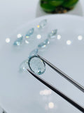 Aquamarine Pear Oval 9x11 mm Size - Pack of 1 Piece - AAA Quality - Medium Blue Color - Natural Aquamarine Stone