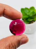 Garnet Rose Cut Fancy Shape • Code D25- D30 • Garnet Faceted Cut (Polki) • AAA Quality- Best for Jewelry making • One Side Cutting