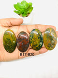 Bloodstone Cabochon • Code B17- B20 • Natural Bloodstone Cabs • Bloodstone Cabs • Perfect for Jewelry Making