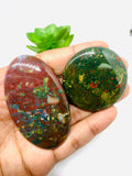 Bloodstone Cabochon • Code B29- B30 • Natural Bloodstone Cabs • Bloodstone Cabs • Perfect for Jewelry Making