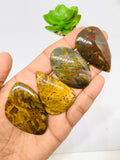 Bloodstone Cabochon • Code B43- B46 • Natural Bloodstone Cabs • Bloodstone Cabs • Perfect for Jewelry Making