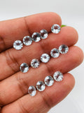 Aquamarine Round Faceted 6 mm Size  - Pack of 1 Piece - AAA Quality -  Medium Blue Color-  Natural Aquamarine Stone