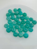 Amazonite Round 8MM Cabochons | Pack of  4 Pcs | AAA Quality | Peruvian Round Aqua Blue Amazonite Cabochons | Peruvian Amazonite Cabochons