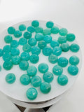 Amazonite Round 10 MM Cabochons | Pack of  4 Pcs | AAA Quality | Peruvian Round Aqua Blue Amazonite Cabochons | Peruvian Amazonite Cabochons