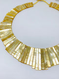 Yellow MOP Necklace - 14x5 to 40x6 mm Size - AAA Quality- Hand Braided Beads Pendant Necklace- Irregular Trapezoid Beads Necklace