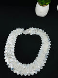 White MOP Necklace - - AAA Quality- Hand Braided Beads Pendant Necklace- Beads Necklace