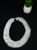White MOP Necklace - - AAA Quality- Hand Braided Beads Pendant Necklace- Beads Necklace