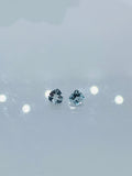Aquamarine Heart Shape Faceted  4 mm Size  - Pack of 2 Piece - AAA Quality -  Medium Blue Color -  Natural Aquamarine Stone