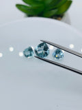 Aquamarine Heart Shape Faceted 8 mm Size  - Pack of 1 Piece - AAAA Quality -  Dark Blue Color -  Natural Aquamarine Stone