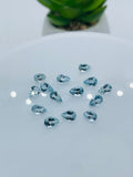 Aquamarine Pear Faceted 4x6 mm Size  - Pack of 4 Piece - AAAA Quality -  Dark Blue Color -  Natural Aquamarine Stone