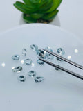 Aquamarine Pear Faceted 6x8 mm Size  - Pack of 2 Piece - AAA Quality -  Medium Blue Color -  Natural Aquamarine Stone