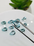 Aquamarine Pear Faceted 7x10 mm Size  - Pack of 1 Piece - AAAA+ Quality -  Dark Blue Color -  Natural Aquamarine Stone