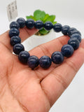 Blue Sapphire Bracelet 10.5 mm Size • Code # S15 • AAA+ Quality • 7.5'' length • Natural Sapphire  • Sapphire Round Bracelet