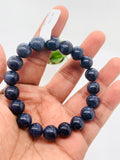 Blue Sapphire Bracelet 10.5 mm Size • Code # S18 • AAA+ Quality • 7.5'' length • Natural Sapphire  • Sapphire Round Bracelet