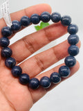 Blue Sapphire Bracelet 10 mm Size • Code # S21 • AAA+ Quality • 7."' length • Natural Sapphire  • Sapphire Round Bracelet