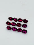 Rhodolite garnet 6X8MM Oval Faceted  ,Pack of 2 pcs - Rhodolite Garnet Cut Cabochon - Garnet Loose Stone -AAA Quality, Purple Garnet