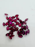 Rhodolite garnet 6X8MM Oval Faceted ,Pack of 2 pcs - Rhodolite Garnet Cut Cabochon - Garnet Loose Stone -AAA Quality, Purple Garnet