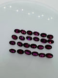 Rhodolite garnet 4X6MM Oval Faceted  ,Pack of 5 pcs - Rhodolite Garnet Cut Cabochon - Garnet Loose Stone -AAA Quality, Purple Garnet