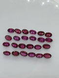 Rhodolite garnet 4X6MM Oval Faceted  ,Pack of 5 pcs - Rhodolite Garnet Cut Cabochon - Garnet Loose Stone -AAA Quality, Purple Garnet