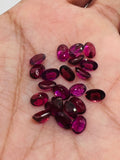 Rhodolite garnet 4X6MM Oval Faceted  ,Pack of 5 pcs - Rhodolite Garnet Cut Cabochon - Garnet Loose Stone -AAA Quality, Purple Garnet