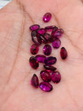 Rhodolite garnet 4X6MM Oval Faceted  ,Pack of 5 pcs - Rhodolite Garnet Cut Cabochon - Garnet Loose Stone -AAA Quality, Purple Garnet