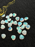 Ethiopian Opal Faceted Heart shape 7MM AAA Quality, pack of 1 Piece, Opal Cabochon - Ethiopian faceted Cabochon