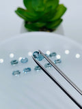 Aquamarine Oval faceted 4x6 mm Size - Pack of 2 Piece - AAAA Quality - Dark Blue Color - Natural Aquamarine Stone