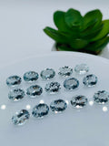 Aquamarine Oval faceted 5x7 mm Size - Pack of 2 Piece - AAA Quality - Medium Blue Color - Natural Aquamarine Stone