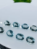 Aquamarine Pear Oval 9x11 mm Size - Pack of 1 Piece - AAA Quality - Medium Blue Color - Natural Aquamarine Stone