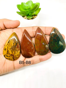 Bloodstone Cabochon • Code B5- B8 • Natural Bloodstone Cabs • Bloodstone Cabs • Perfect for Jewelry Making