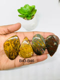 Bloodstone Cabochon • Code B43- B46 • Natural Bloodstone Cabs • Bloodstone Cabs • Perfect for Jewelry Making