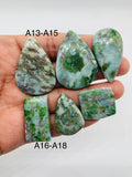 Amphibolite Cabochon • Code A13-A18 • AAA Quality • Natural Amphibolite Cabs • Amphibolite Cabochon