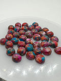 10MM Turquoise Pink Oyster Copper Cabochon • Pack of 2 Piece • AAA Quality • Round Cabs