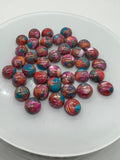 10MM Turquoise Pink Oyster Copper Cabochon • Pack of 2 Piece • AAA Quality • Round Cabs