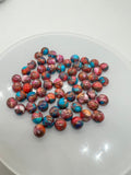 6MM Turquoise Pink Oyster Cabochon • Pack of 6 Piece • AAA Quality • Round Cabs