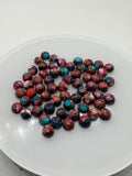 6MM Turquoise Pink Oyster Cabochon • Pack of 6 Piece • AAA Quality • Round Cabs