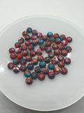 6MM Turquoise  Pink Oyster  Cabochon • Pack of 6 Piece • AAA Quality • Round Cabs