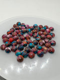 6MM Turquoise Pink Oyster Cabochon • Pack of 6 Piece • AAA Quality • Round Cabs